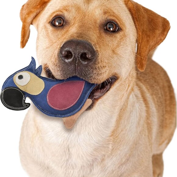 SPOT Dura-Fused Colors All Natural Leather Dog Toy With Squeaker - NWT - Picture 1 of 4